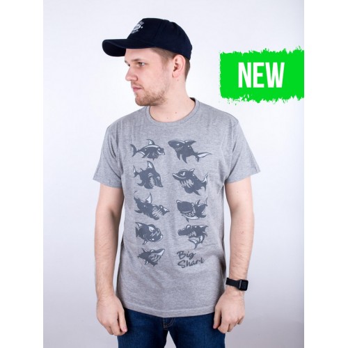 Футболка Big Shark - Shark, Grey